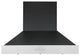 36 in. 600 CFM Pyramid Range Hood in Black and Stainless Steel