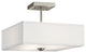 Semi Flush 3-Light, Brushed Nickel