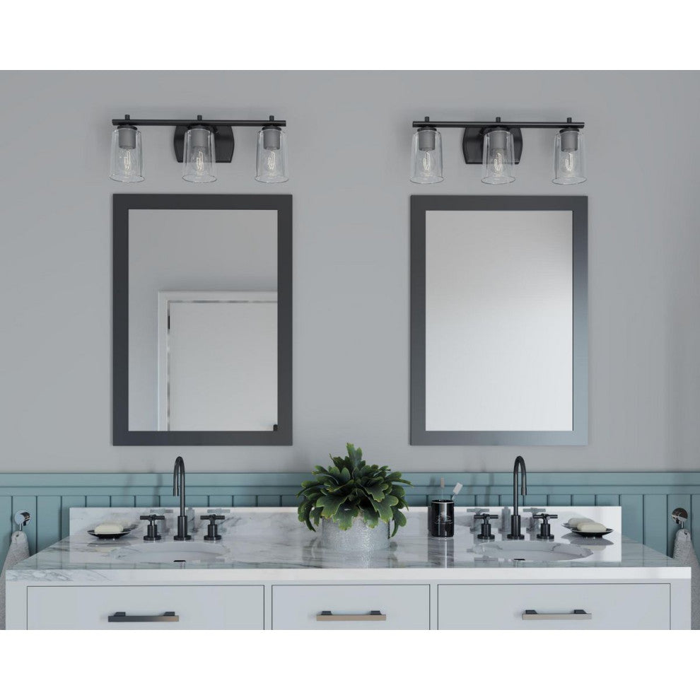 Adley Collection 3-Light Bath and Vanity, Black