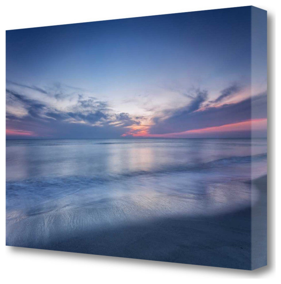 Early Morning Beach Sunrise 3 Giclee Wrap Canvas Wall Art