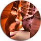 Bright Antelope Canyon, Landscape Photo Large Disc Metal Wall Art, 38"