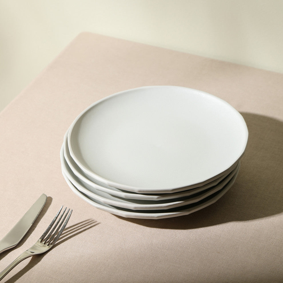 Stone Lain Rio Stoneware Salad Plate Set of 4, Beige