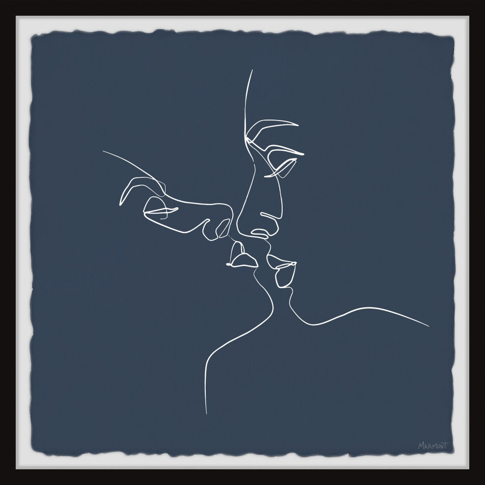 "I'll Give You a Kiss" Framed Painting Print, 24x24