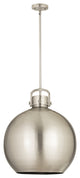 Innovations Lighting 710-1S-SN-M710-18SN-LED Sphere 1 Light 18" Pendant