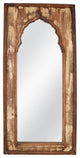 Yaya French Gothic Architectural Wall Mirror-Large, Antique White