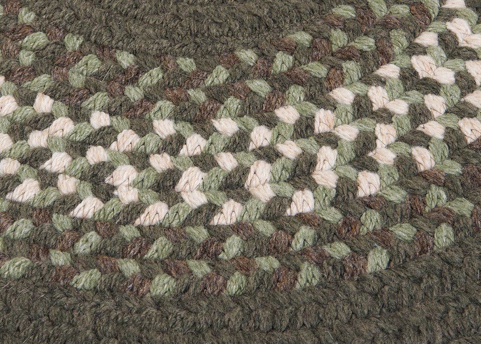 Colonial Mills North Ridge NG69 Olive Traditional Area Rug, Oval 2'x4'