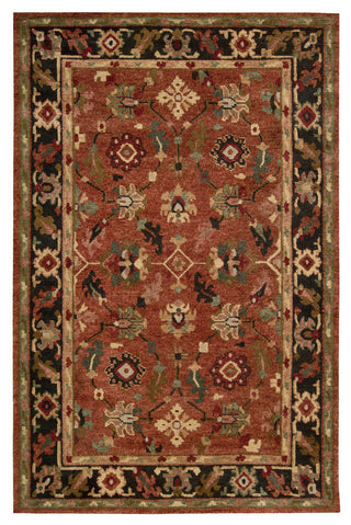 Nourison Tahoe 3'9" x 5'9" Rust Traditional Indoor Area Rug