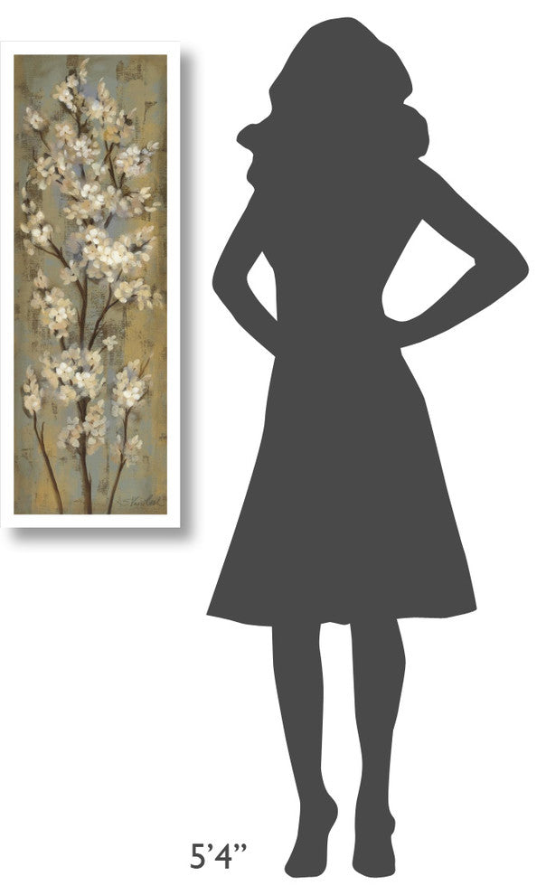 "Almond Branch II" Digital Paper Print by Silvia Vassileva, 14"x38"