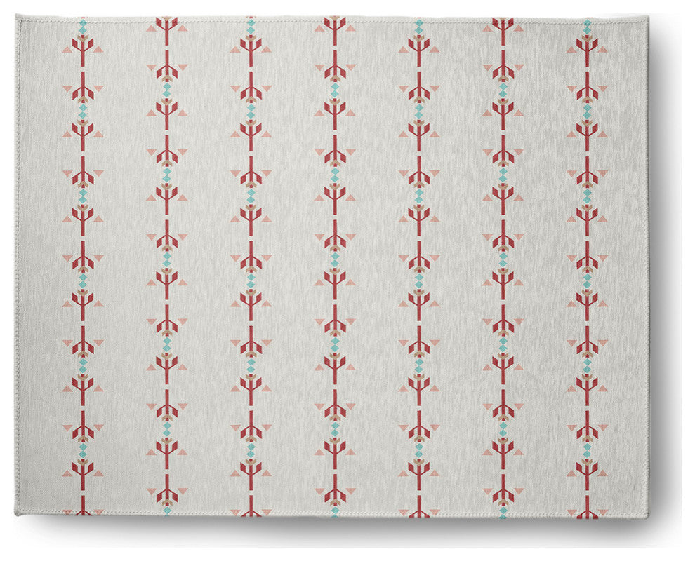 Jodhpur Stripe Spring Chenille Rug, Red, 8'x10'