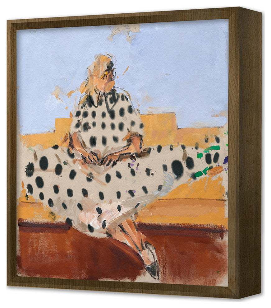Polka Dot Fine Art Print, Gold, 21"x18"