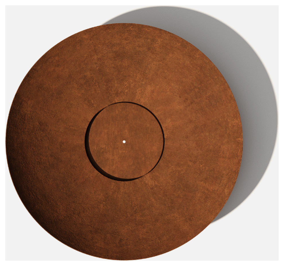 Metallic Series Round Corten Steel Bowl Planter, 32"