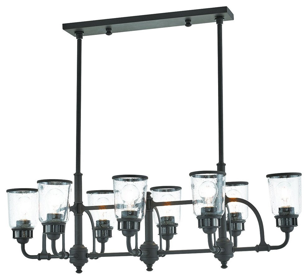 Livex Lighting Lawrenceville Light Linear Chandelier, Bronze