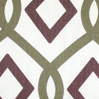 Pillow Decor - Tuscany Linen Sage Diamond Chain Throw Pillow 20X20