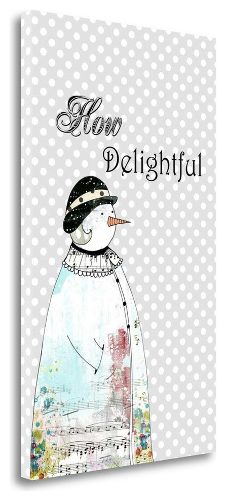 "Snow - Woman In Cloche" By Sarah Ogren, Giclee Print on Gallery Wrap Canvas