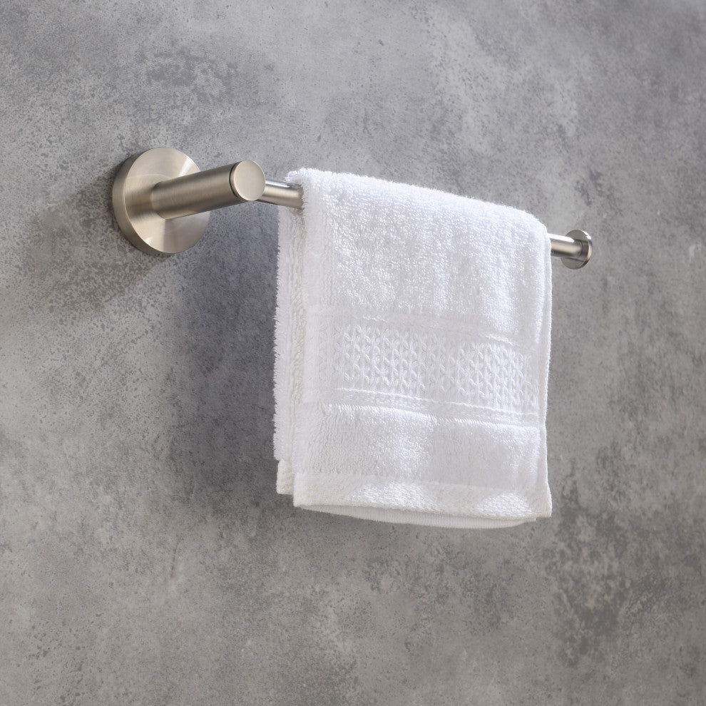 Circular 2-Piece Bathroom Hardware Set, Brushed Nickel