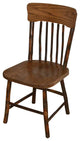 Hickory Panel Back Dining Chair, Walnut Finish