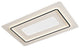 Lessines | Rectangle Minimalist Acrylic LED Ceiling Light, Grey