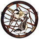 Meyda Lighting 48607 18"W X 18"H Backyard Friends Stained Glass Window