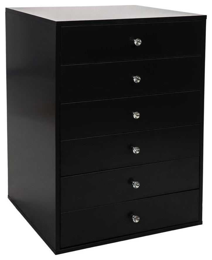 SlayStation 6 Drawer Chest, Pro Black