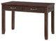 Eloise 48 Inch Office Writing Desk, Fingerprint Lock Drawer, USB Port Brown