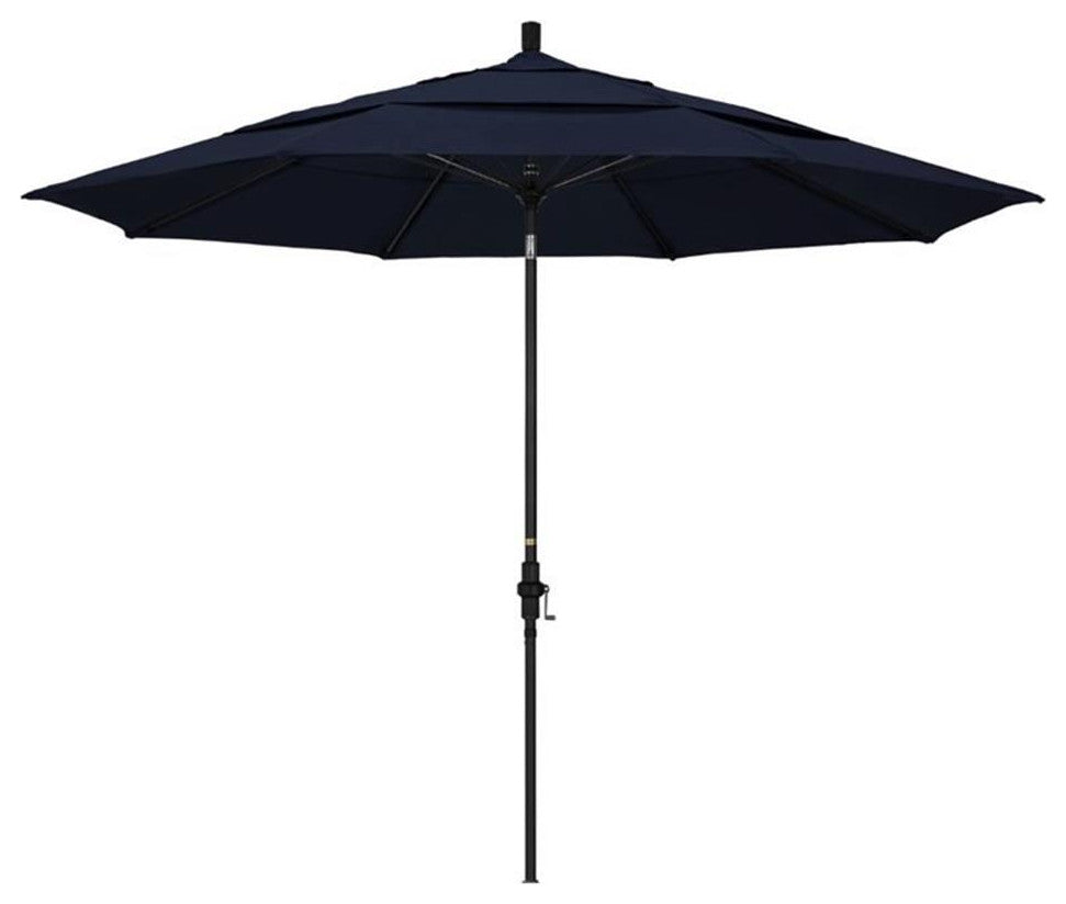 California Umbrella 11' Patio Umbrella in Navy Blue