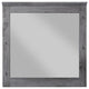 Benzara BM232989 Traditional Wooden Wall Mirror With Rustic Style, Gray