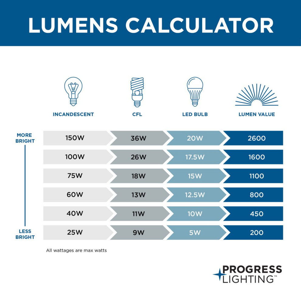 Progress Lighting 2-100W Medium Semi-Flush, Black