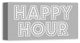 Happy Hour - Gray 10x20 Canvas Wall Art
