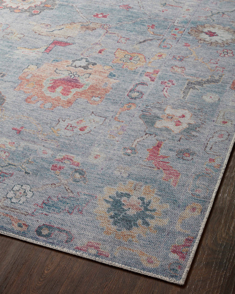 Loloi II Elysium Denim / Multi 7'-10" x 7'-10" Round Area Rug