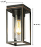 Walker Hill 1-Light Outdoor Ceiling Light, Matte Black, Oil Rubbed Bronze