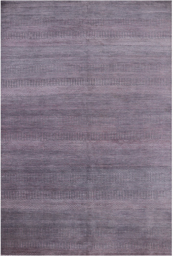 Savannah Grass Wool and Silk Hand Knotted Rug 6' 1" X 9' 4" Q11399