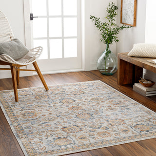 Lillian LLL-2327 Yellow Multi Machine Woven 2' x 3' Rug