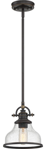 Grant 1-Light Mini Pendant, Palladian Bronze