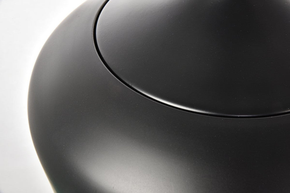 Nina 1-Light Black Plug-In Pendant