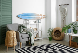 Greek New Key Nautical Chenille Rug