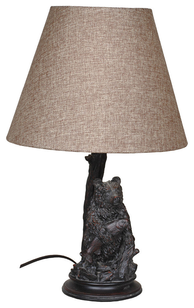 24.5" Seated Bear Lamp