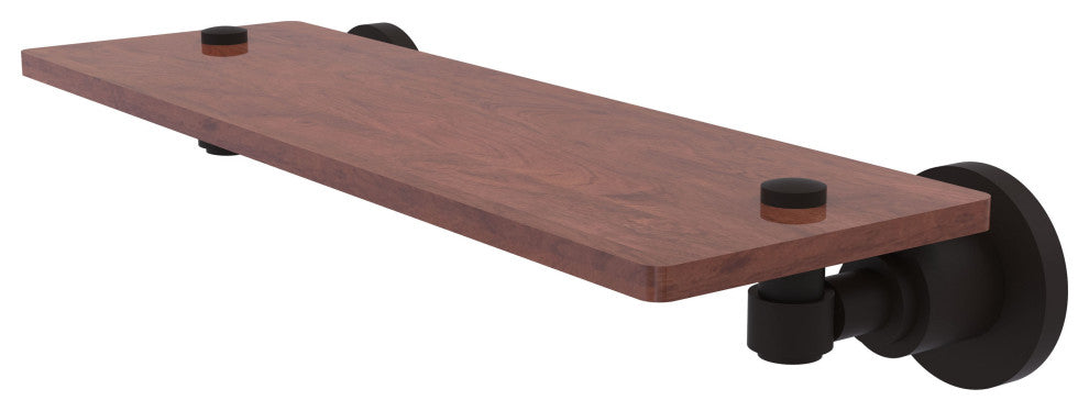 Washington Square 16" Solid Wood Shelf, Oil Rubbed Bronze
