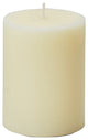 Ivory Pillar Candles, 3x4", Set of 4
