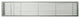 AG20 Series 4"x 48" Left Door Solid Aluminum Fixed Bar, Brushed Satin