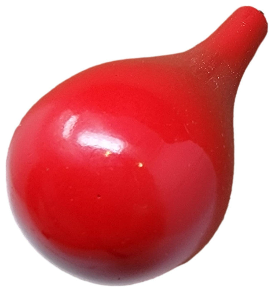 Gloss Bubble 2 in Round Wall Hook Floating Organic Shape Ball Modern, Red, Straight