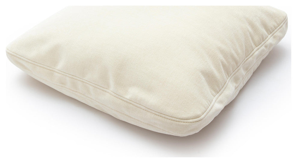 Tipsy Rose Floppy Pillow, Cream, 20x20"