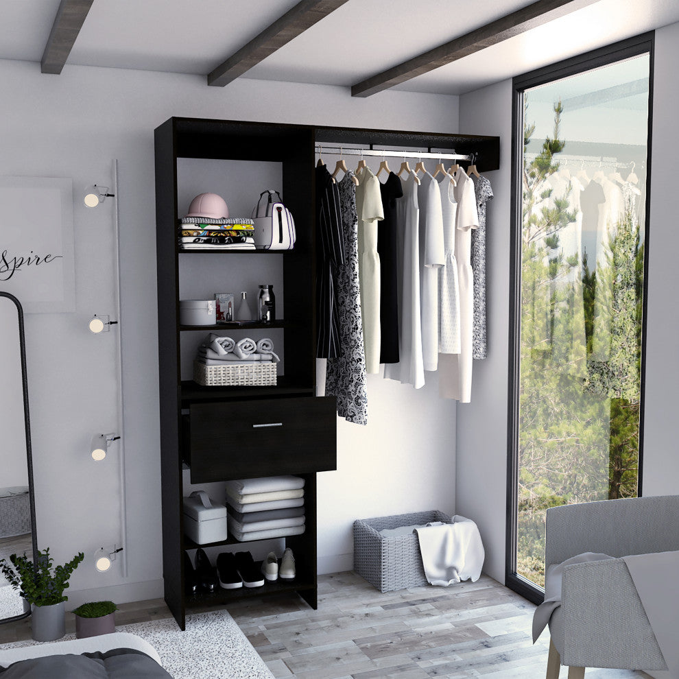 DEPOT E-SHOP: Dynamic 150 Closet System, Black