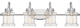 Quoizel DNY8604C Four Light Bath, Polished Chrome Finish