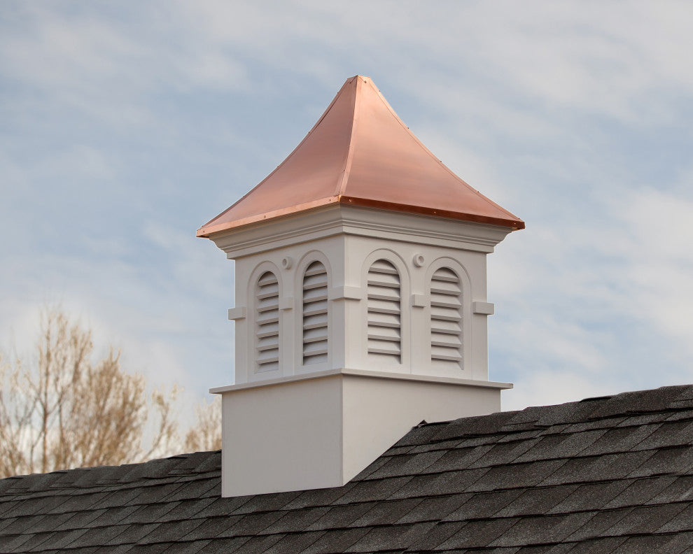 Smithsonian Columbia Vinyl Cupola With Copper Roof by Good Directions, 30" X 51"