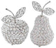 Crystal Silver Pear