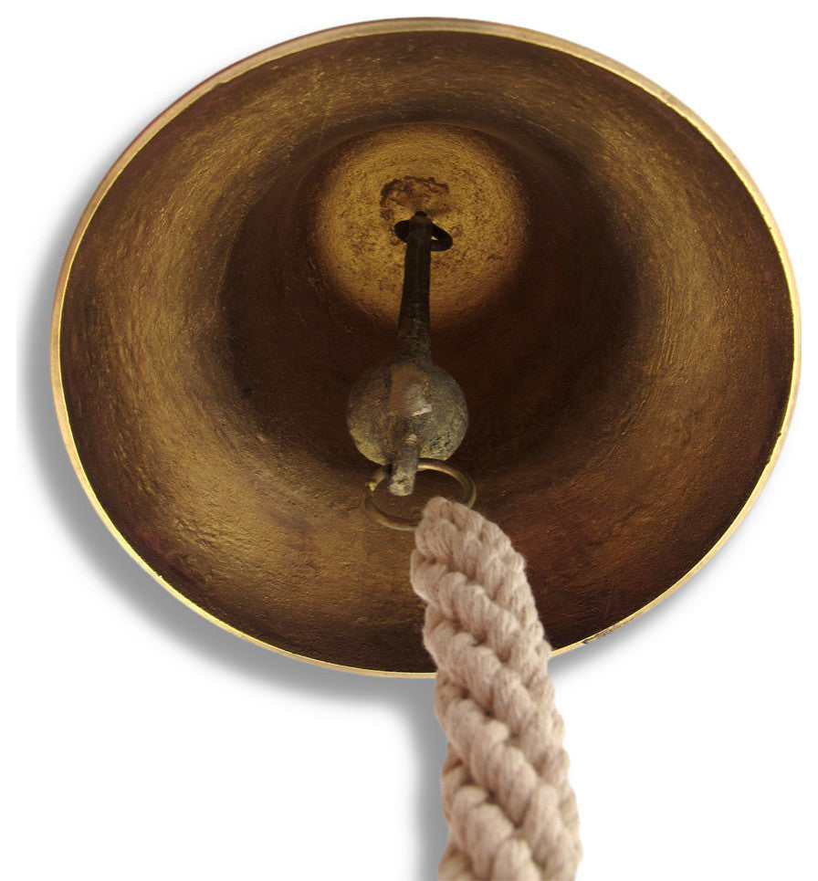 Solid Brass 'Tips' Bell Wall Mounted Bartender's Bell