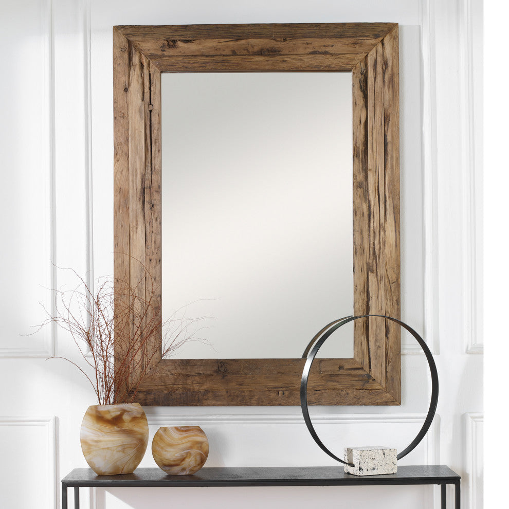 Uttermost 09816 Rennick Rustic Wood Mirror