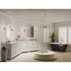 Elara Collection 22.87" 4-Light Vintage Brass Chandelier Light