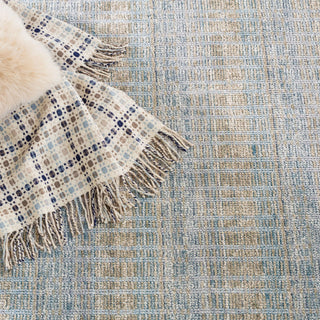 Dash & Albert Geneva Handwoven Viscose/Cotton Rug, Blue, 6' x 9'