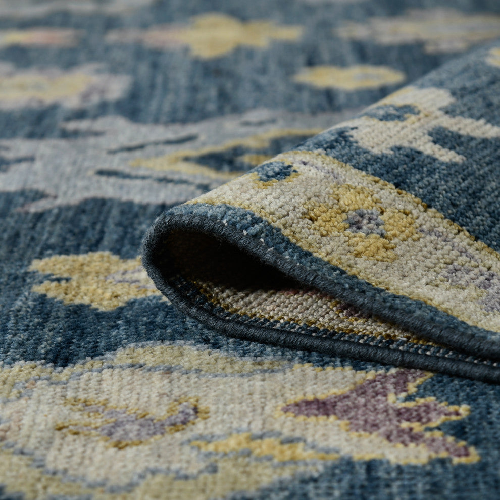 Jaigarh Carmina Area Rug, Blue, 8' x 10', Oriental